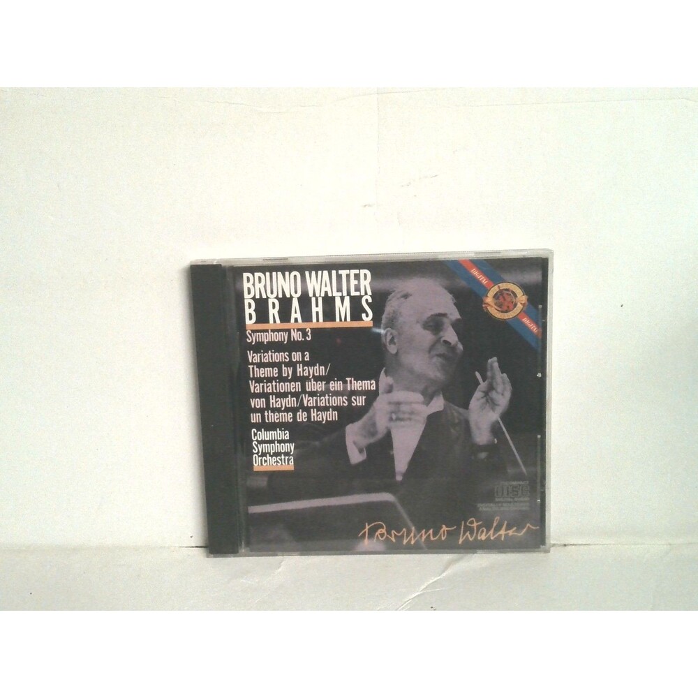 Bruno Walter Brahms Symphony No 3 Columbia Symphony Orchestra CD 1985